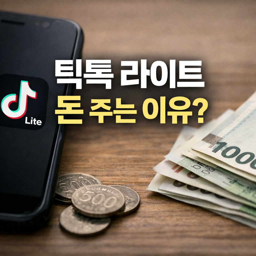 틱톡 라이트 돈주는 이유